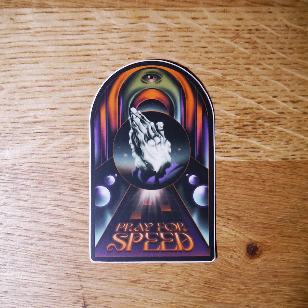 Pray For Speed the portal sticker